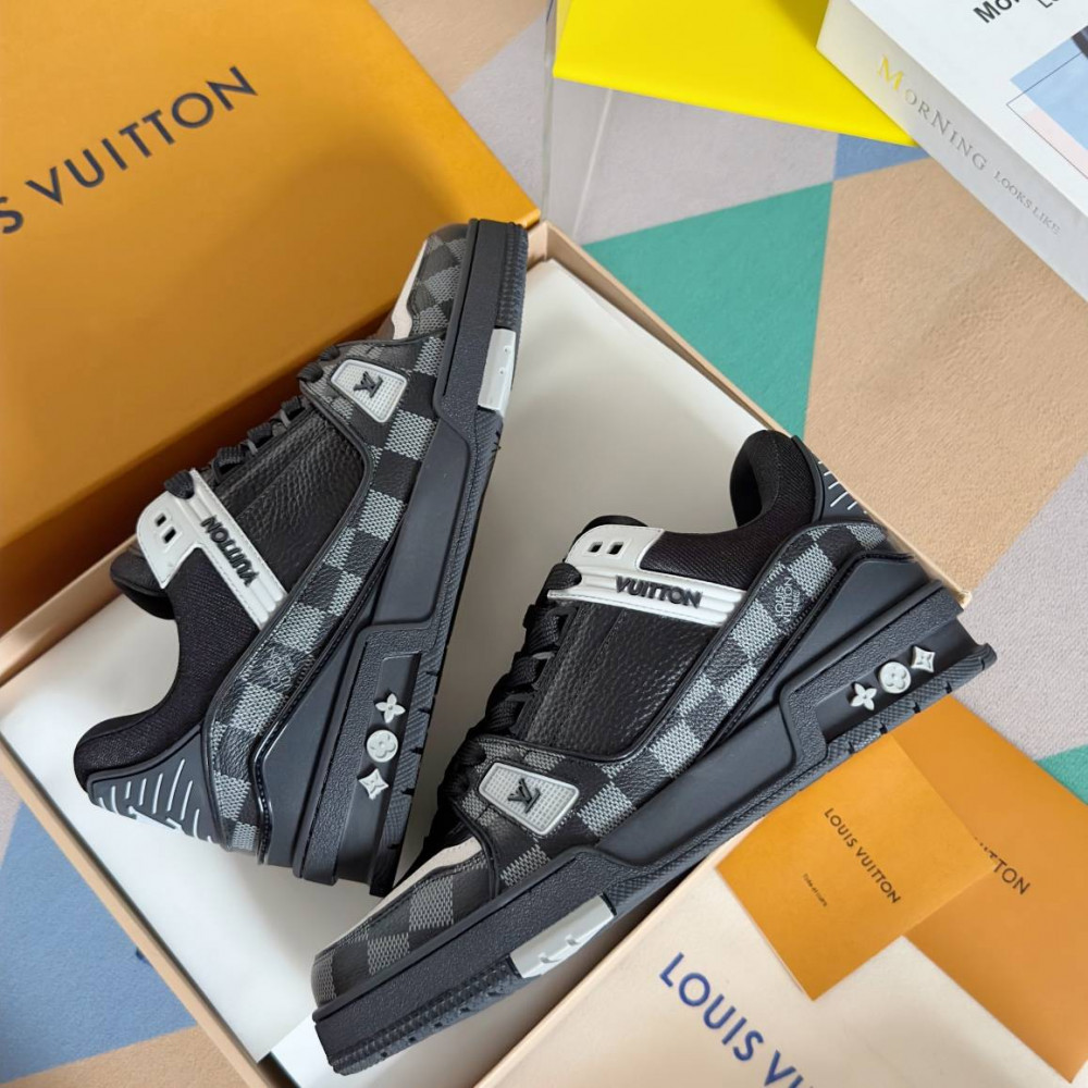 LV Trainer Sneaker Black-058 LV Trainer Sneaker Black-058