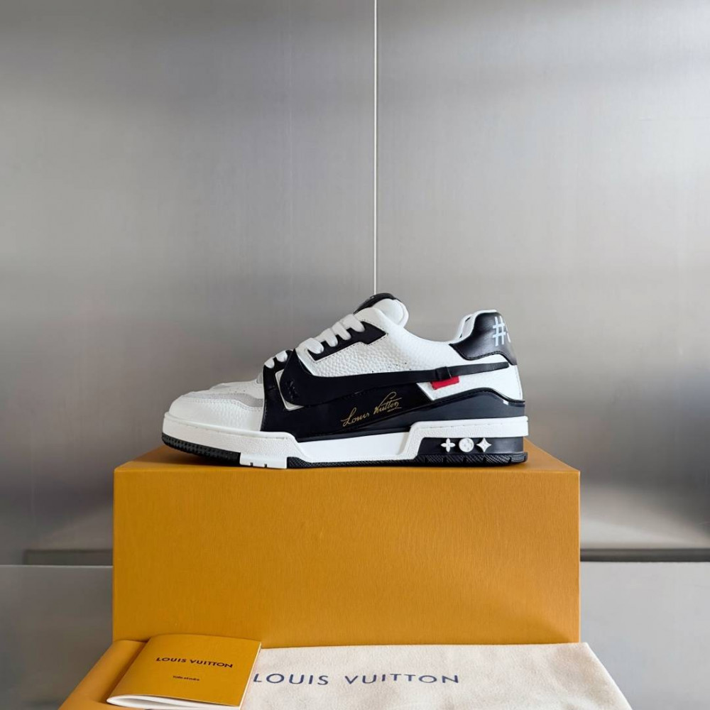 LV Trainer Sneaker Black and White-061 LV Trainer Sneaker Black and White-061