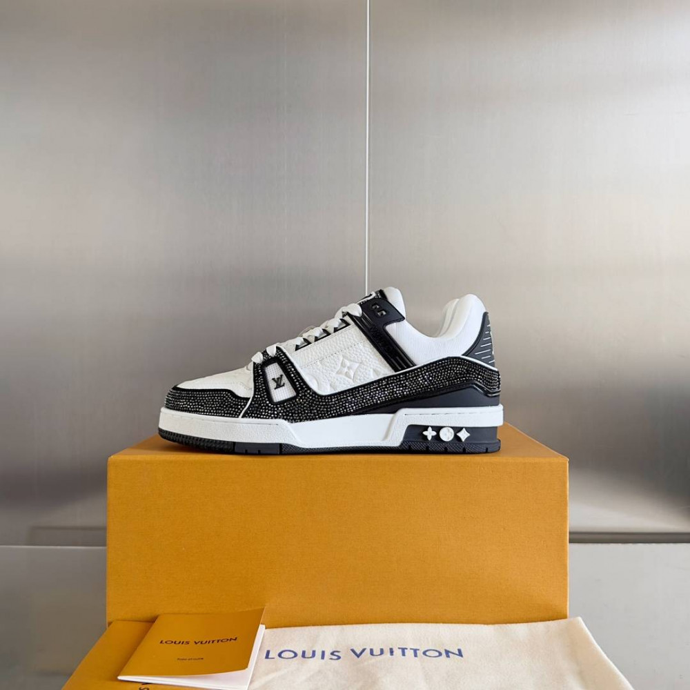 LV Trainer Sneaker White Black Panda-073 LV Trainer Sneaker White Black Panda-073