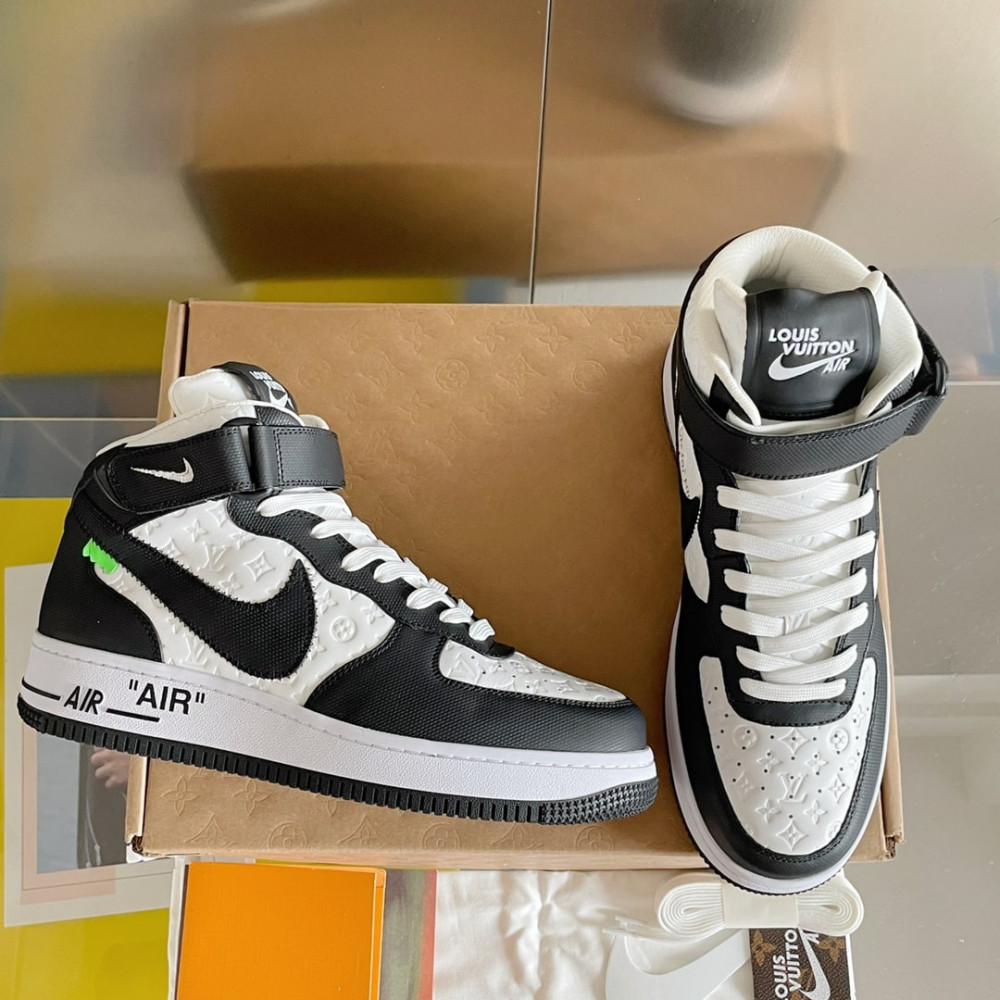 Louis Vuitton Air Force 1 Hige White/Black