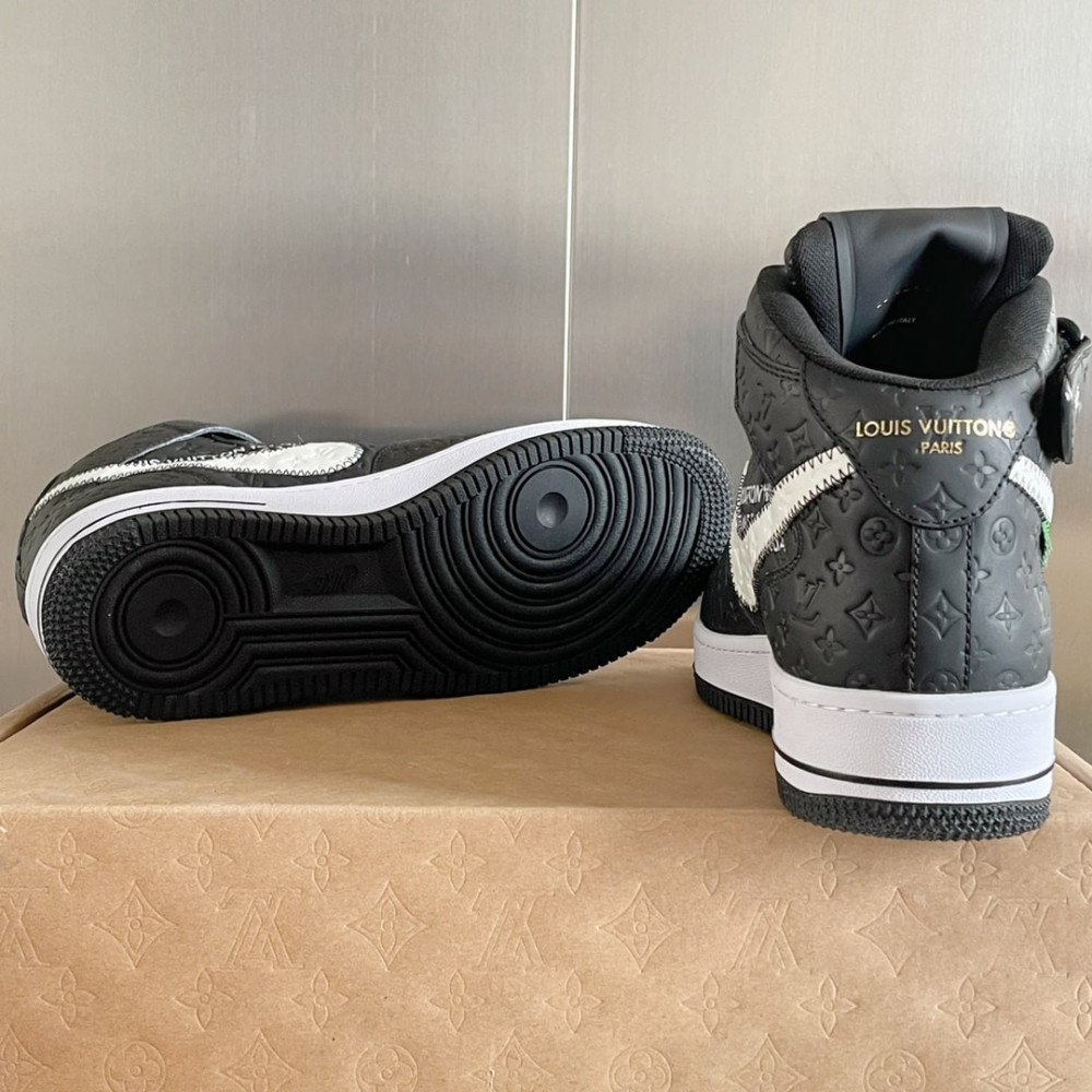 Louis Vuitton Air Force 1 Hige Black