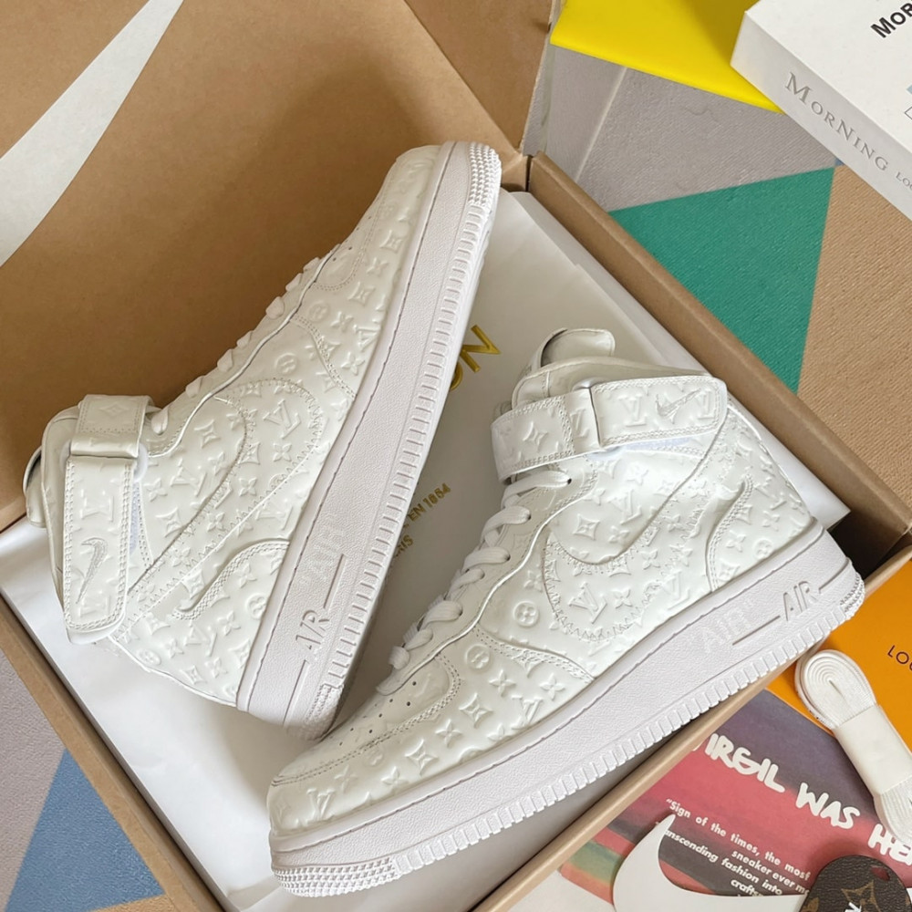 Louis Vuitton Air Force 1 Hige White