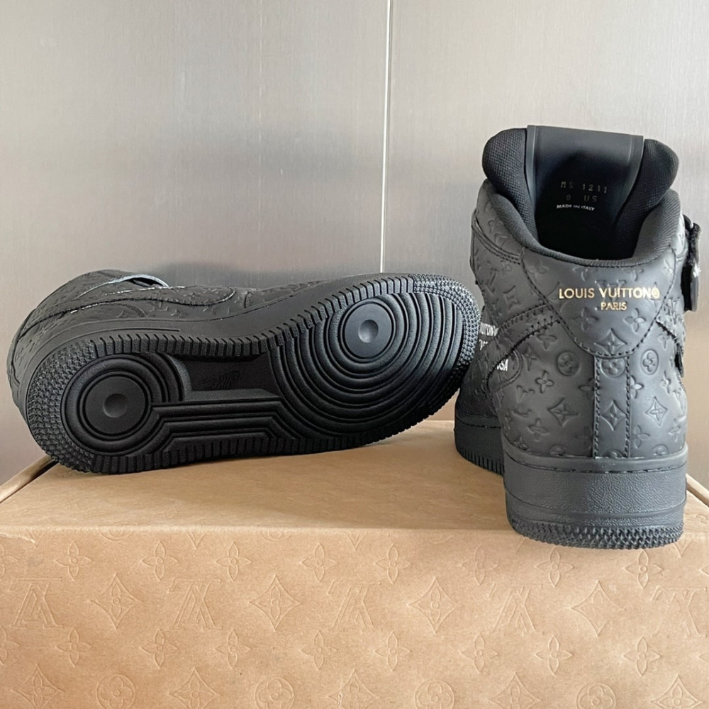 Louis Vuitton Air Force 1 Hige Black All