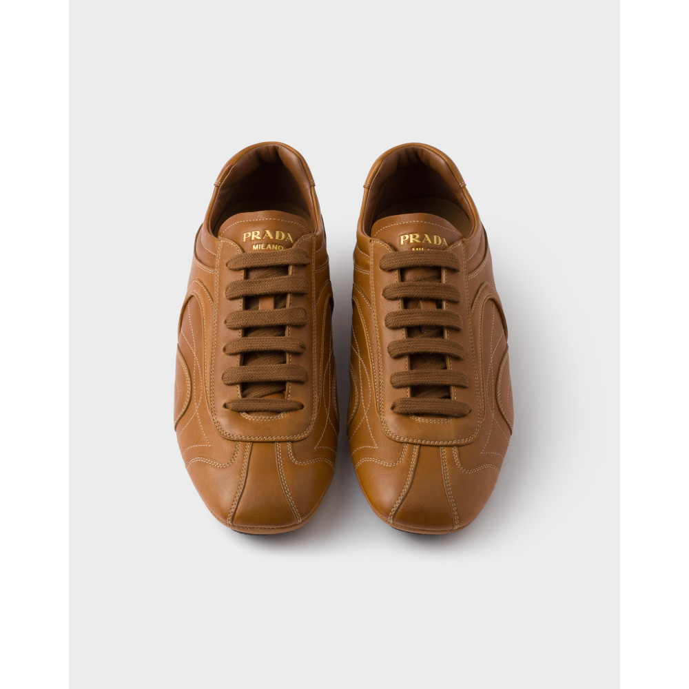 Montecarlo Re-Edition 2005 antiqued nappa leather sneakers  