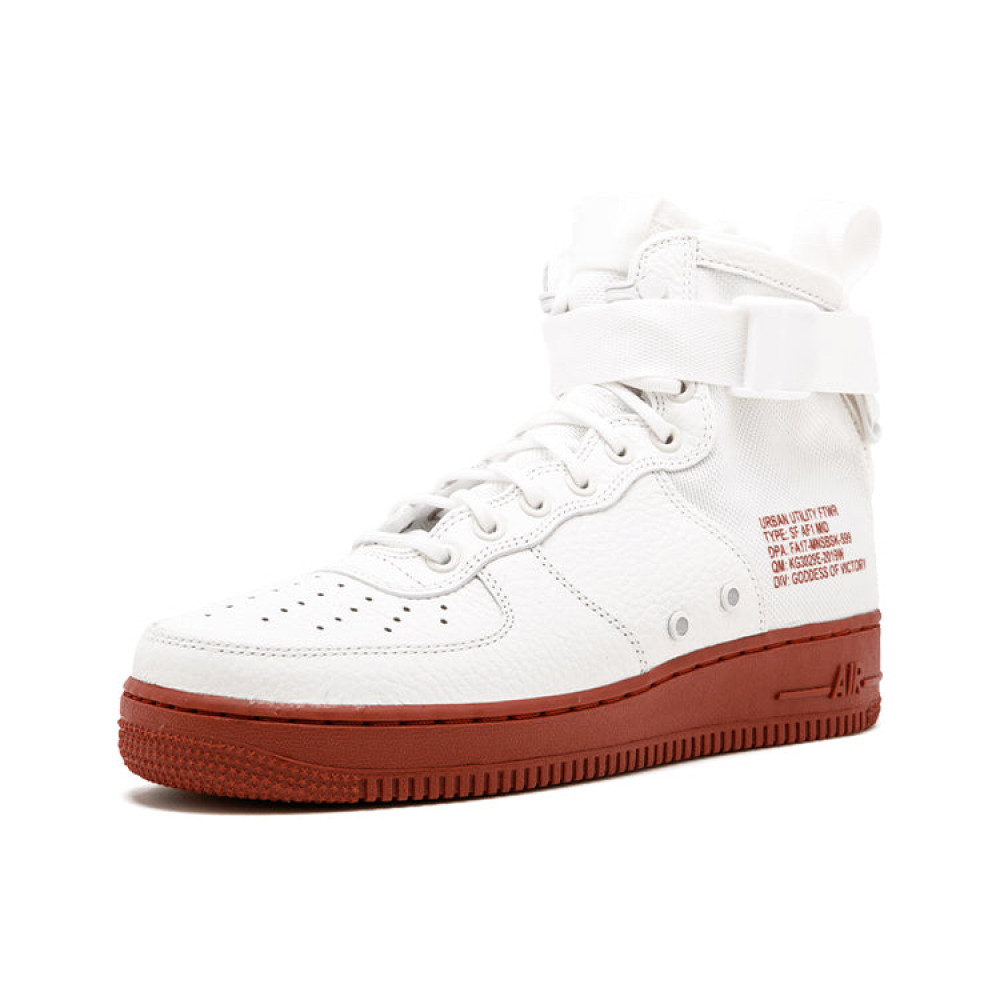 Nike SF Air Force 1 Mid  Red Ivory  917753-100