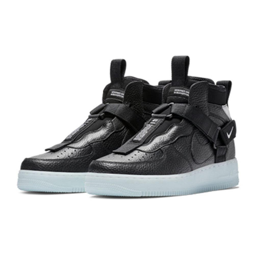 Nike Air Force 1 Mid Utility  Black Half Blue  AQ9758-001