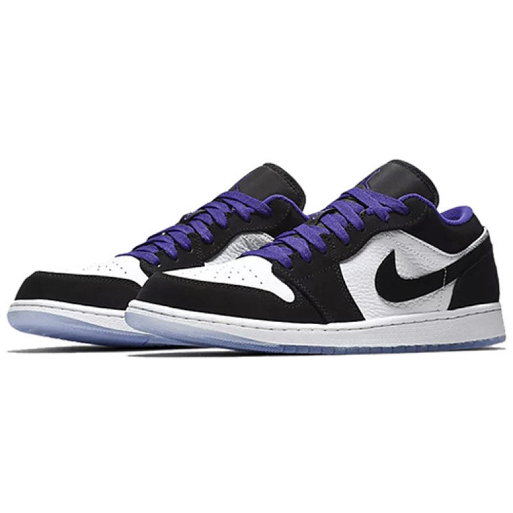 Air Jordan 1 Retro Low  White Black Dark Concord  553558-108