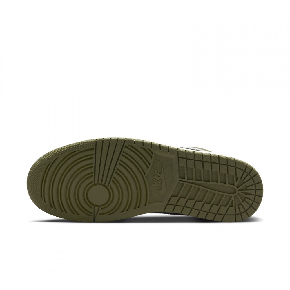 Air Jordan 1 Low Black White Medium Olive 553558-092 Air Jordan 1 Low Black White Medium Olive 553558-092