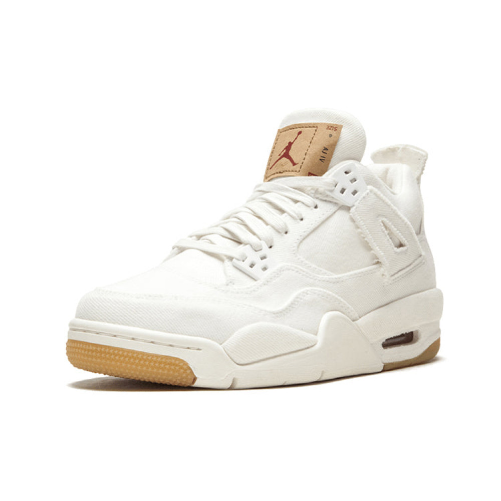 Air Jordan 4 Retro x Levi s  White Denim  AQ9103-100