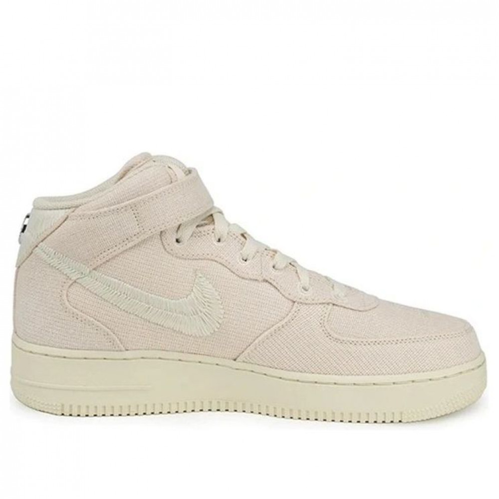 Nike x Stussy Air Force 1 Mid  Fossil  DJ7841-200