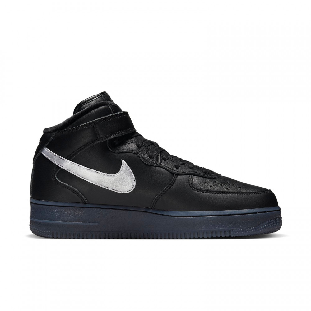 Nike Air Force 1 Mid Premium  Black Metallic Silver  DX3061-001