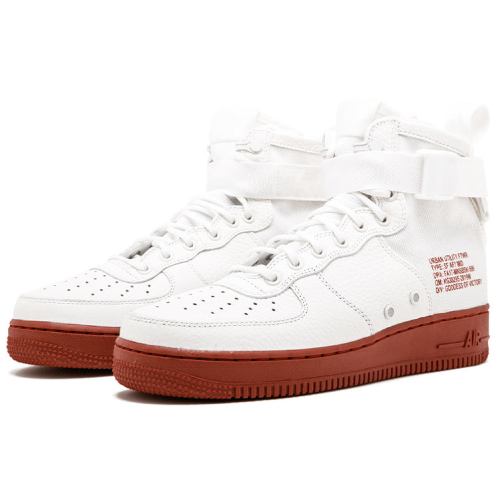 Nike SF Air Force 1 Mid  Red Ivory  917753-100