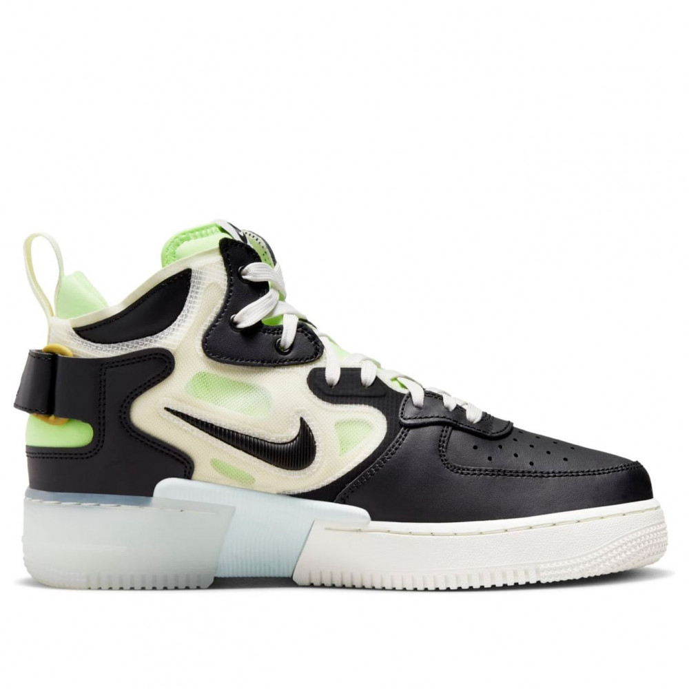 Nike Air Force 1 Mid React Black Neon DQ1872-100 Nike Air Force 1 Mid React Black Neon DQ1872-100