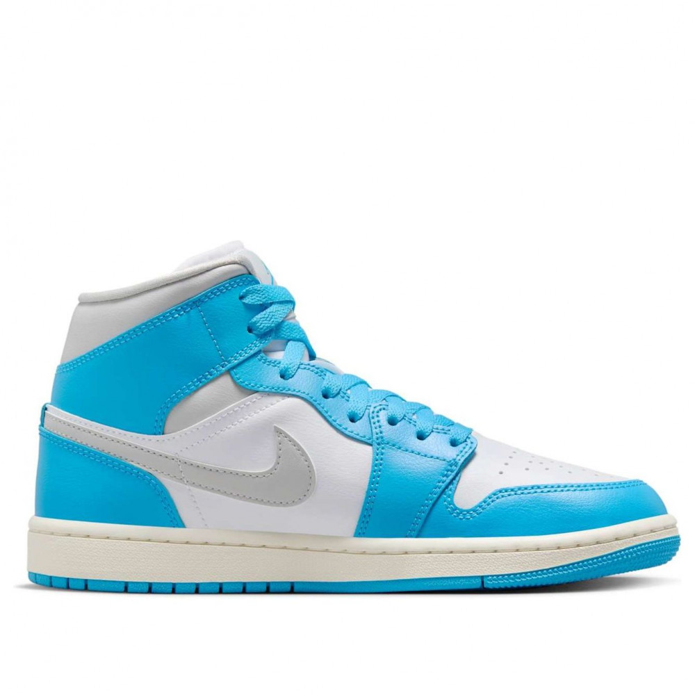 (WMNS) Air Jordan 1 Mid  Dark Powder Blue  BQ6472-400