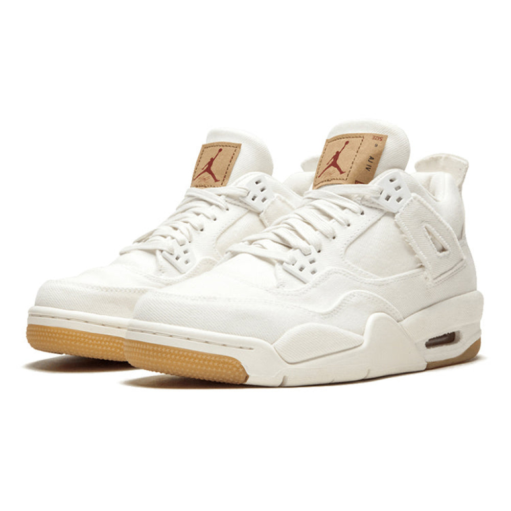 Air Jordan 4 Retro x Levi s  White Denim  AQ9103-100