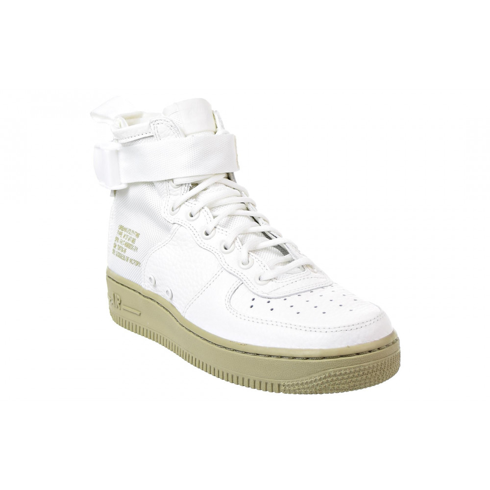 (WMNS) Nike SF Air Force 1 Mid  Olive Ivory  AA3966-100
