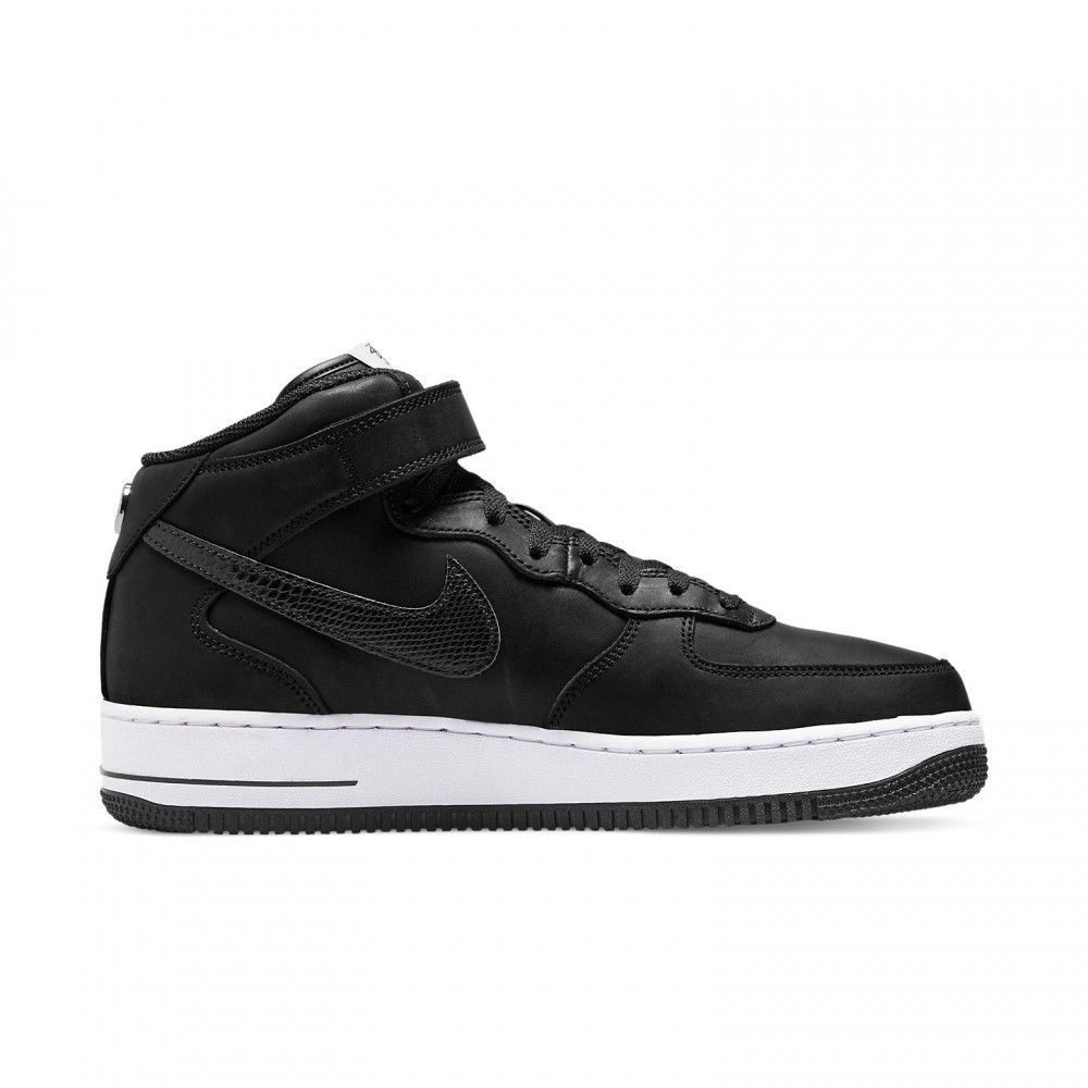 Nike x Stussy Air Force 1 Mid  Black Snakeskin  DJ7840-001