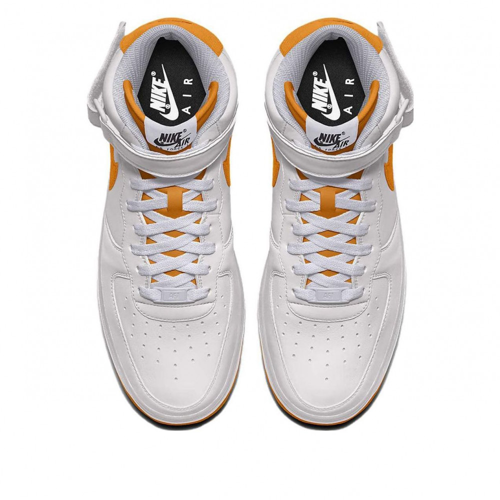 Nike Air Force 1 Mid By You Custom  White Orange  DV3908-900