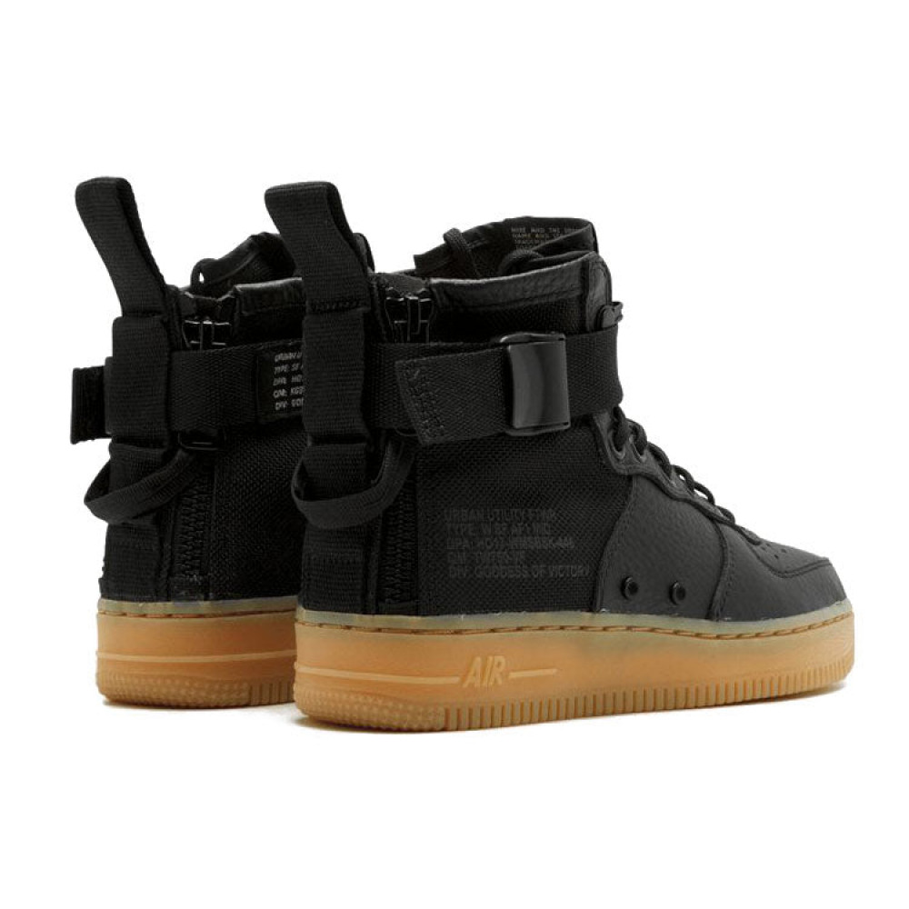 (WMNS) Nike SF Air Force 1 Mid  Black Gum  AA3966-002