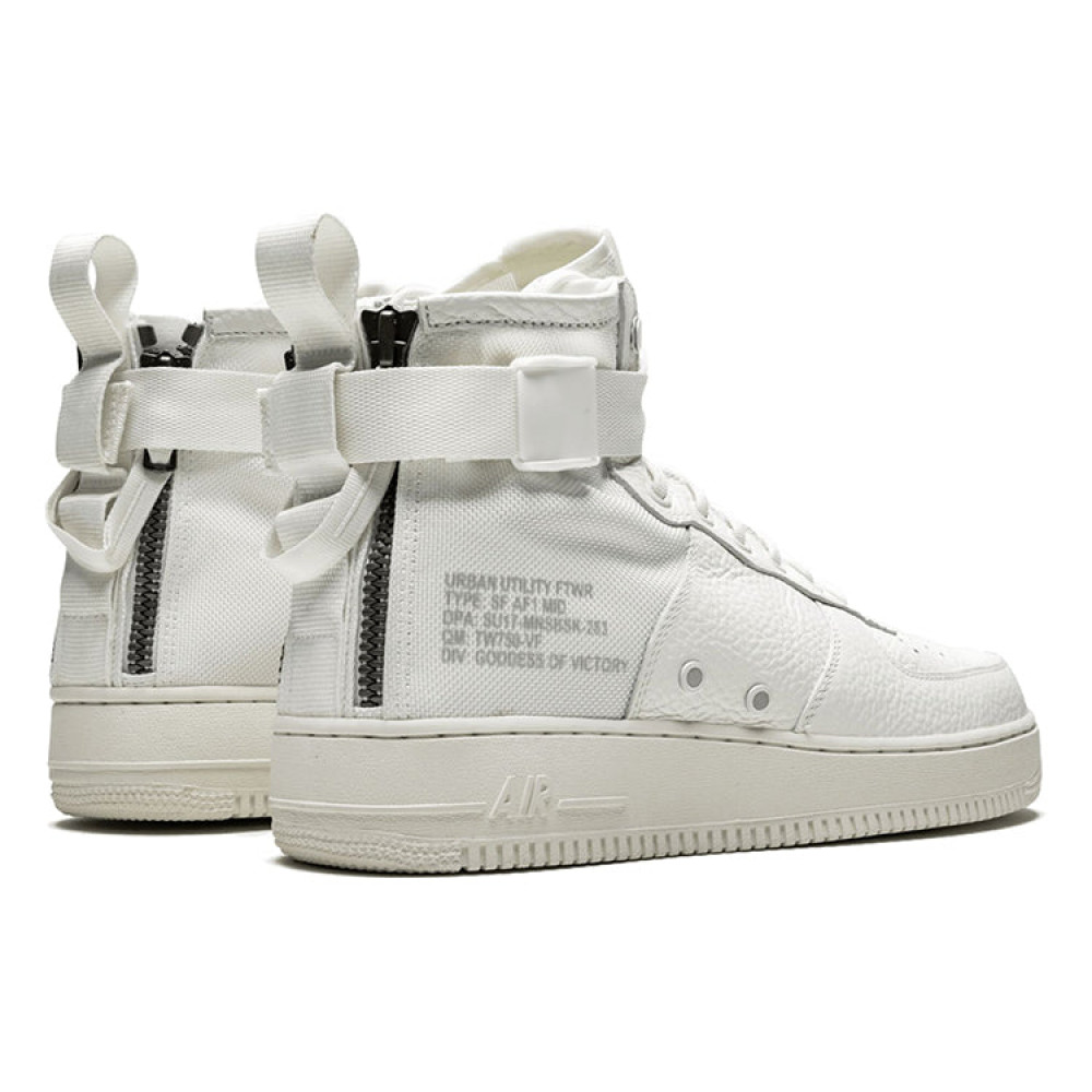 Nike SF Air Force 1 Mid  Triple Ivory  AA6655-100