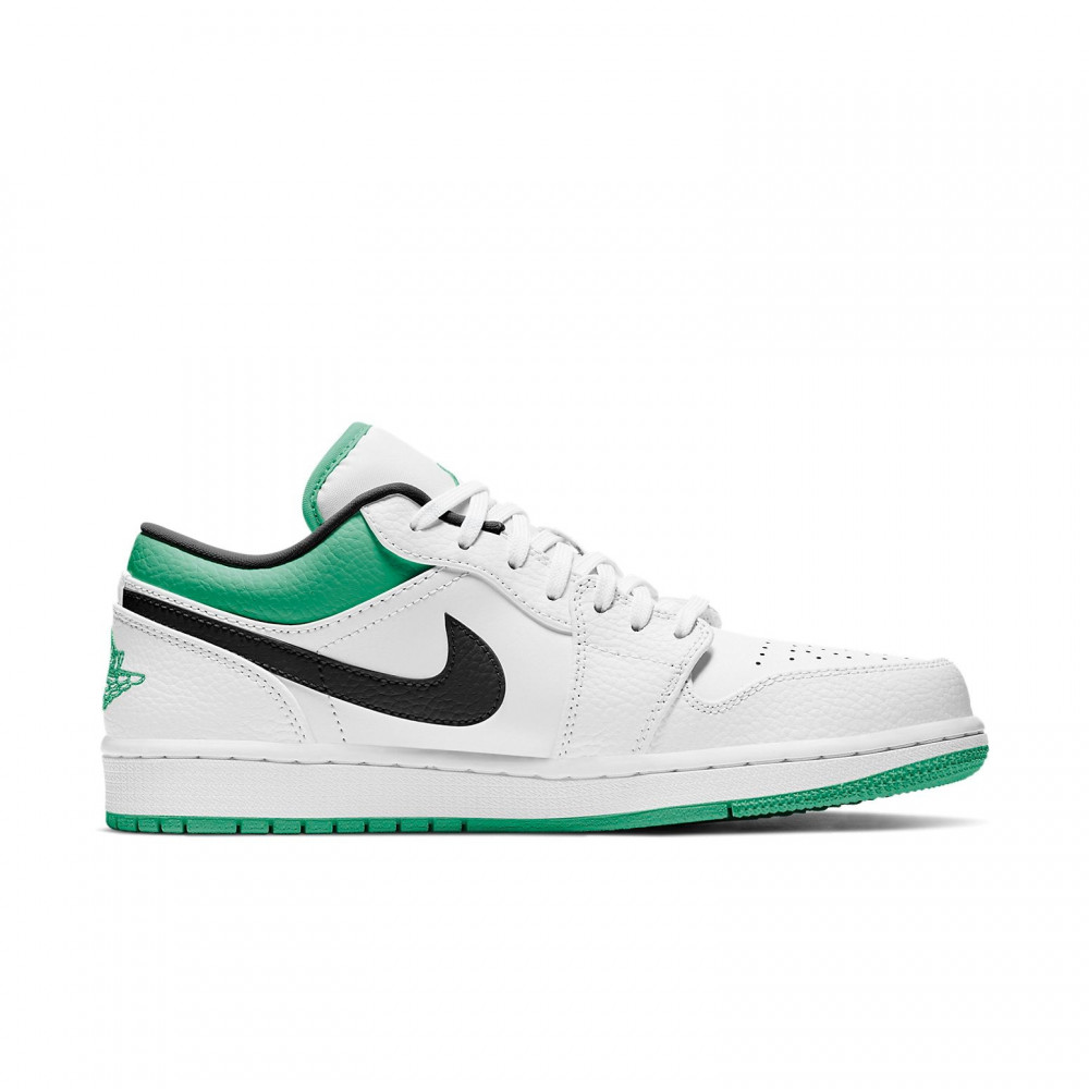 Air Jordan 1 Low White Lucky Green 553558-129 Air Jordan 1 Low White Lucky Green 553558-129
