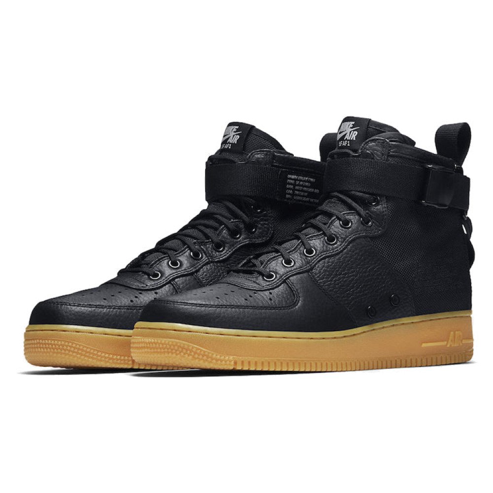 Nike SF Air Force 1 Mid Black Gum 917753-003 Nike SF Air Force 1 Mid Black Gum 917753-003