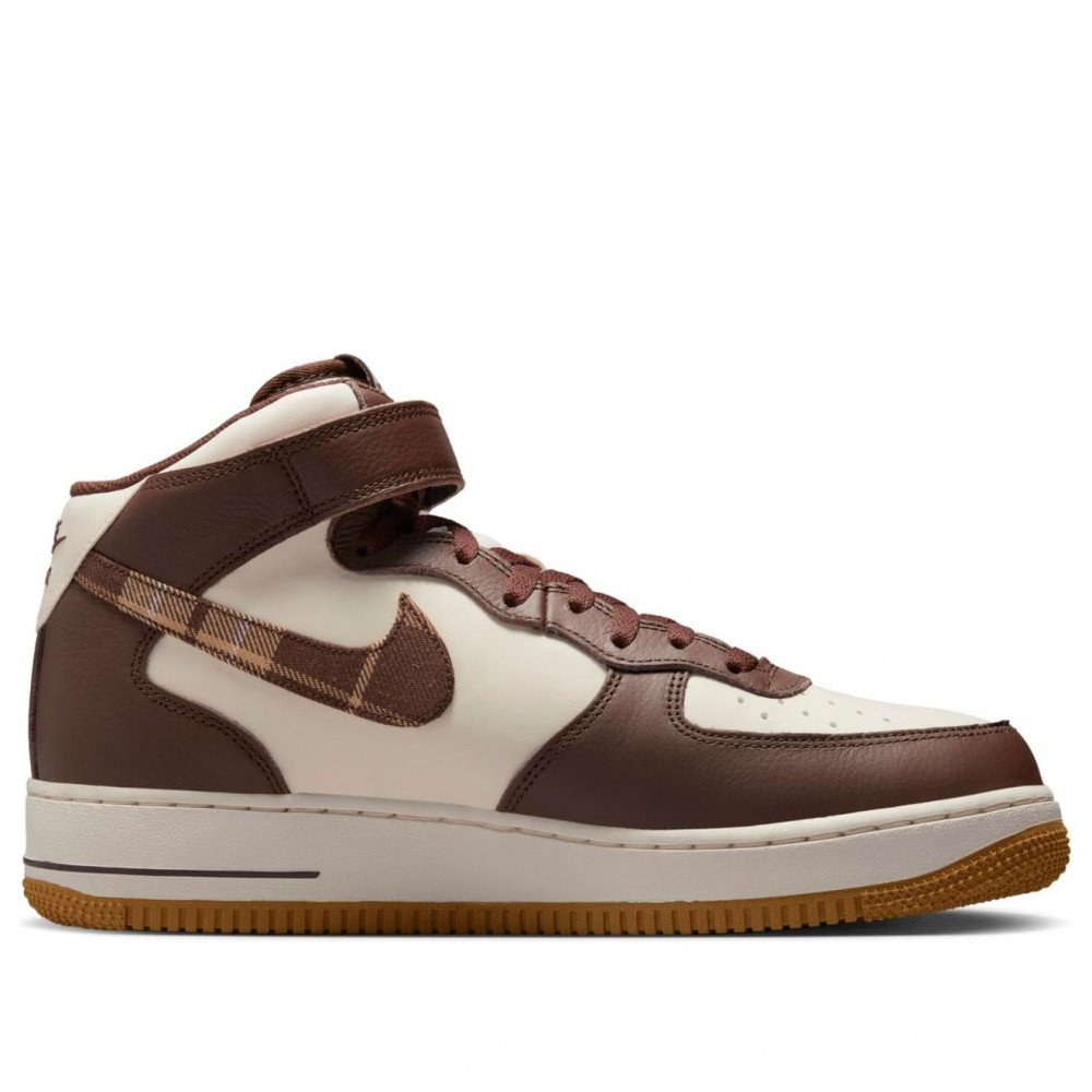 Nike Air Force 1 Mid Brown Plaid DV0792-100 Nike Air Force 1 Mid Brown Plaid DV0792-100