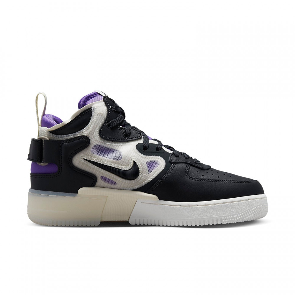 Nike Air Force 1 Mid React  Off Noir Action Grape  DQ1872-001