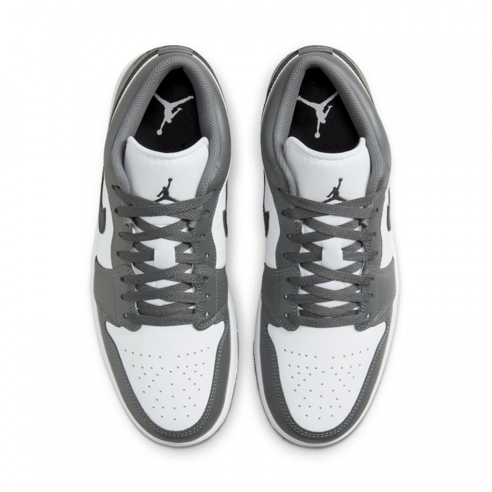 Air Jordan 1 Low White Iron Grey 553558-152 Air Jordan 1 Low White Iron Grey 553558-152