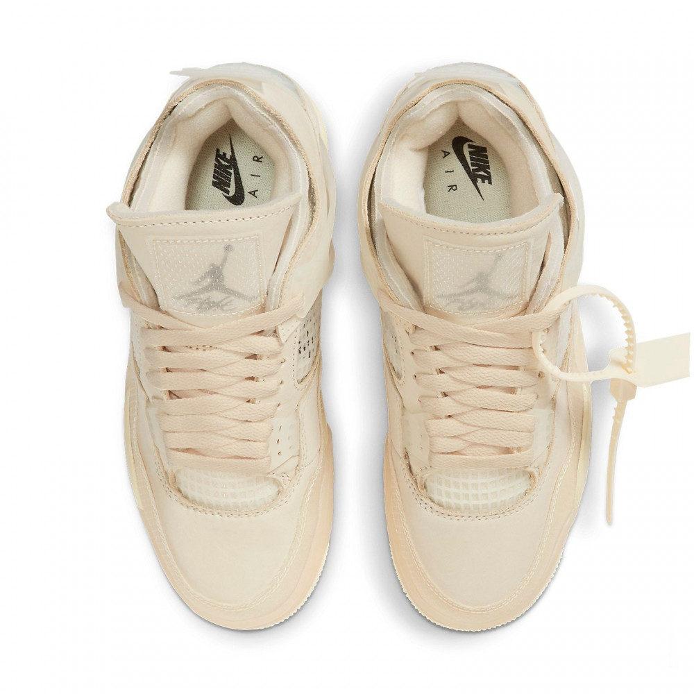 (WMNS) Air Jordan 4 x Off-White SP Sail CV9388-100 (WMNS) Air Jordan 4 x Off-White SP Sail CV9388-100