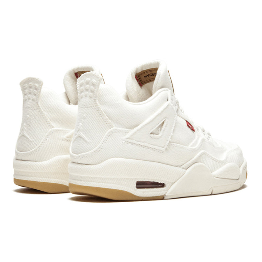 Air Jordan 4 Retro x Levi s  White Denim  AQ9103-100