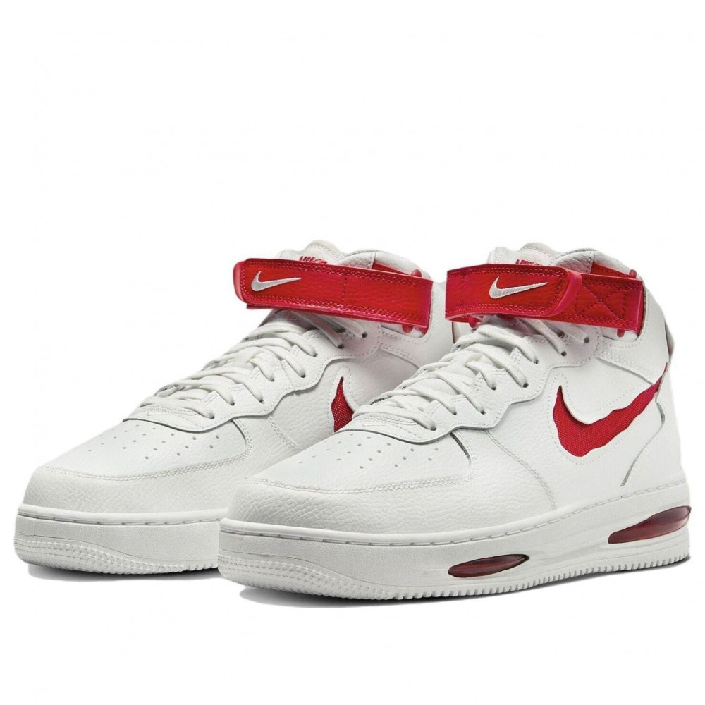 Nike Air Force 1 Mid Evo  White University Red  FB1374-102