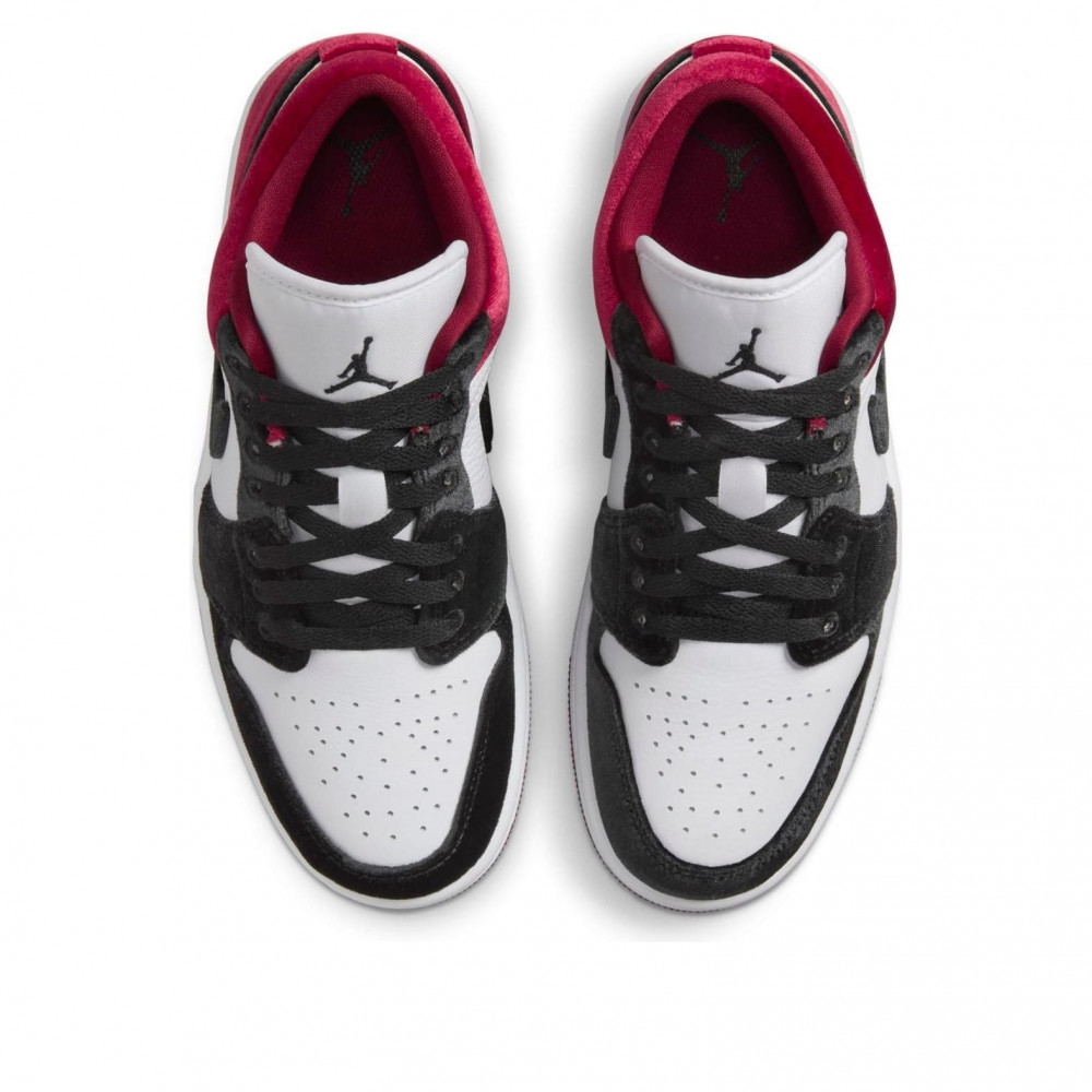(WMNS) Air Jordan 1 Low SE Velvet Black Toe FZ3242-001 (WMNS) Air Jordan 1 Low SE Velvet Black Toe FZ3242-001