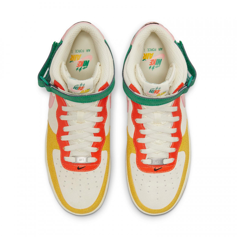 Nike Air Force 1 Mid  Vivid Sulfur Rush Orange  DR0158-100