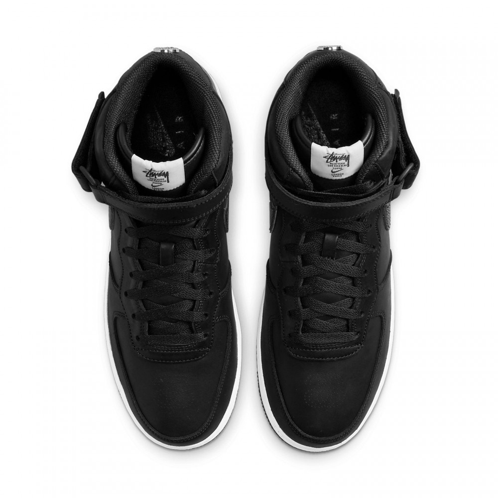 Nike x Stussy Air Force 1 Mid  Black Snakeskin  DJ7840-001