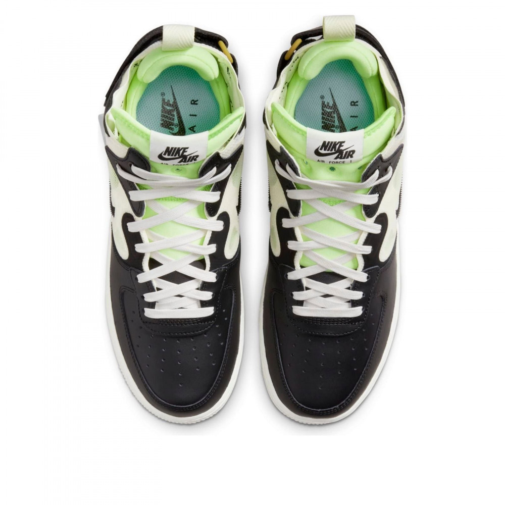 Nike Air Force 1 Mid React Black Neon DQ1872-100 Nike Air Force 1 Mid React Black Neon DQ1872-100