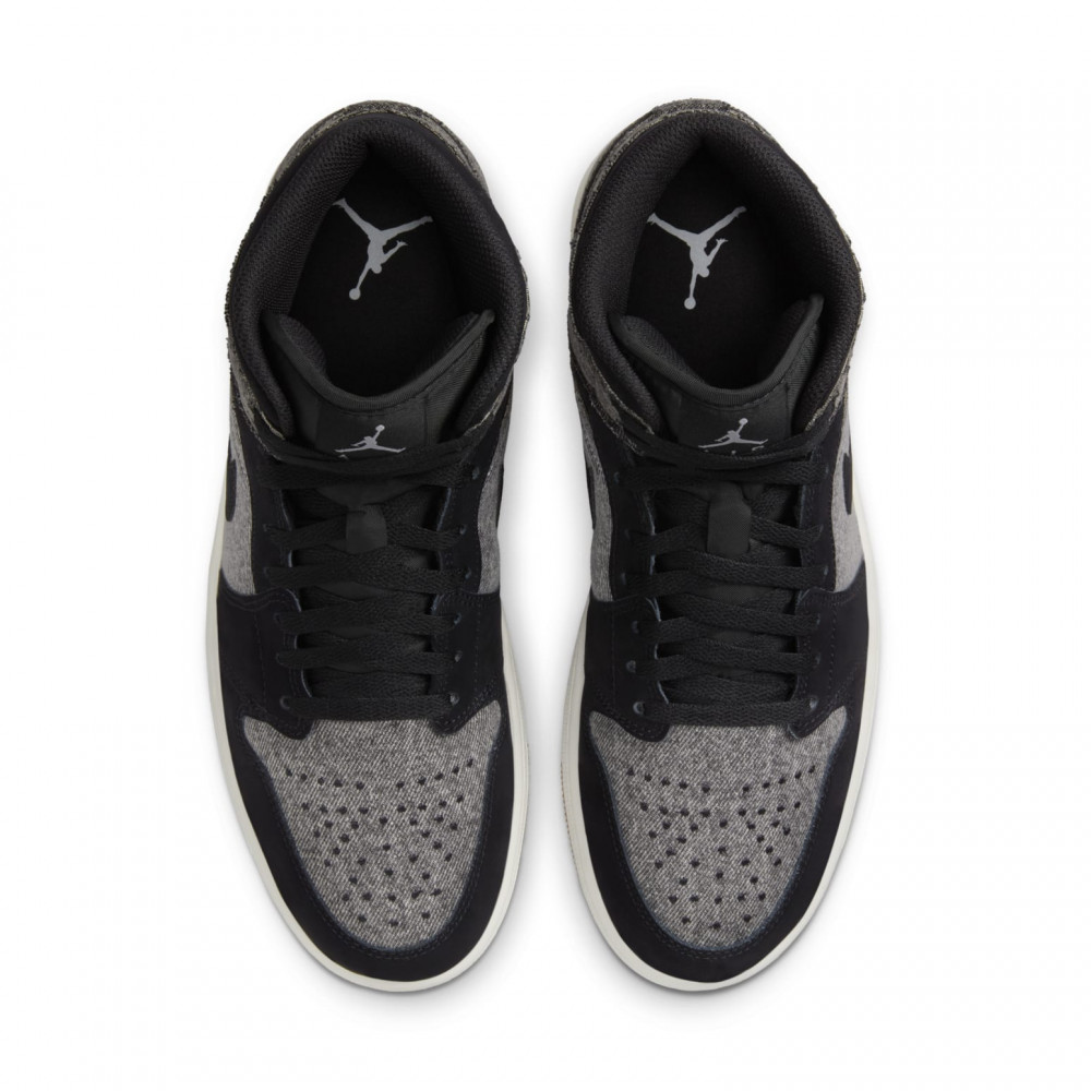 Air Jordan 1 Mid SE Black Denim HJ4363-001 Air Jordan 1 Mid SE Black Denim HJ4363-001
