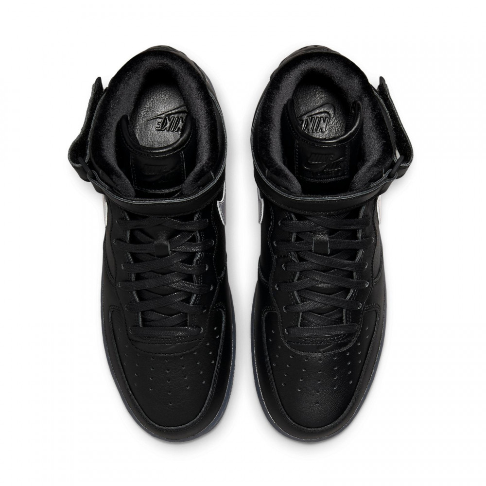 Nike Air Force 1 Mid Premium  Black Metallic Silver  DX3061-001