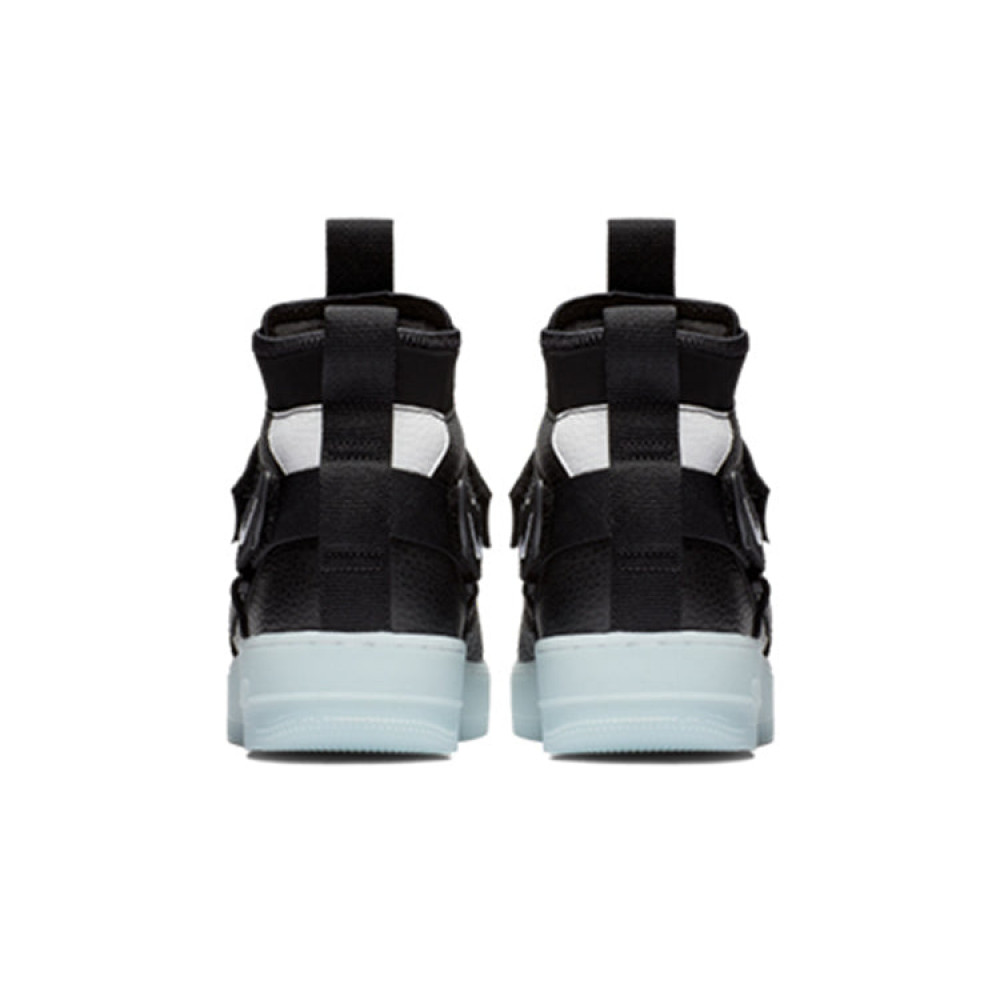 Nike Air Force 1 Mid Utility  Black Half Blue  AQ9758-001