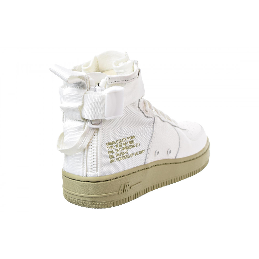(WMNS) Nike SF Air Force 1 Mid  Olive Ivory  AA3966-100