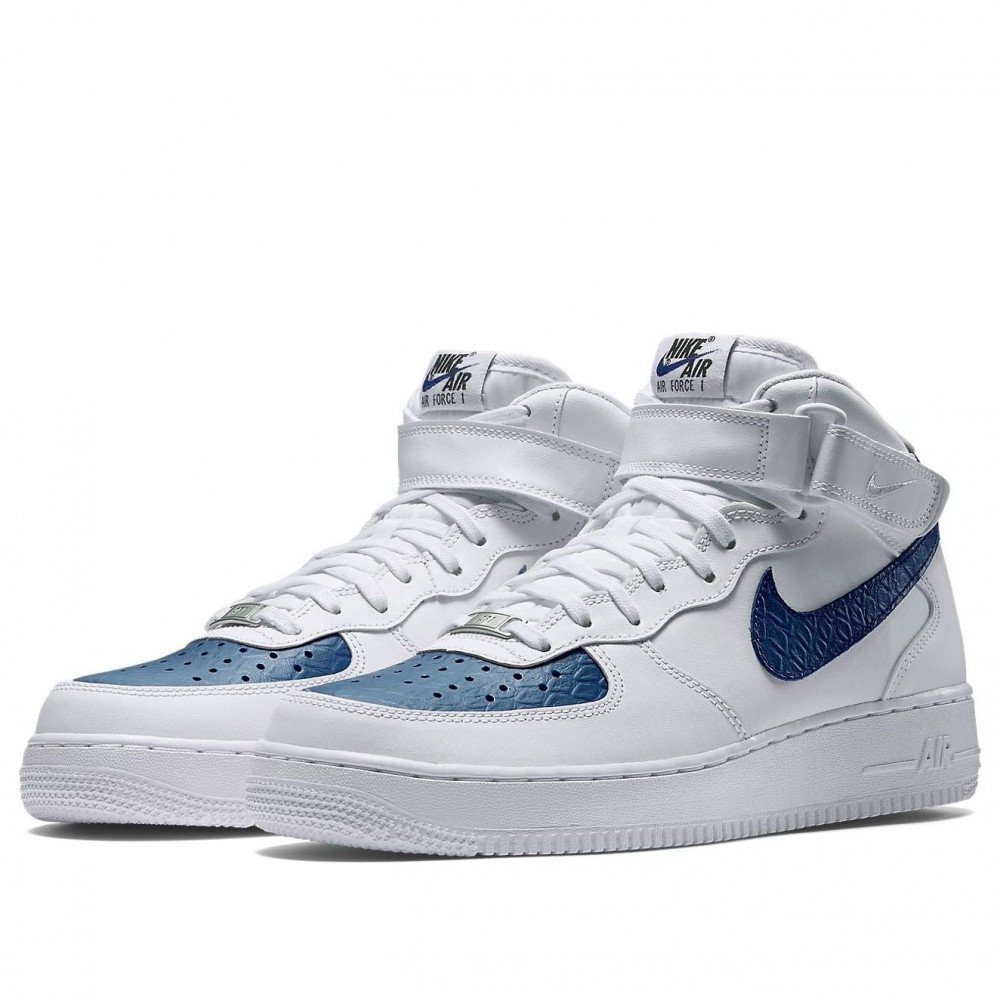 Nike Air Force 1 Mid 07 White Blue Legend 315123-125 Nike Air Force 1 Mid 07 White Blue Legend 315123-125