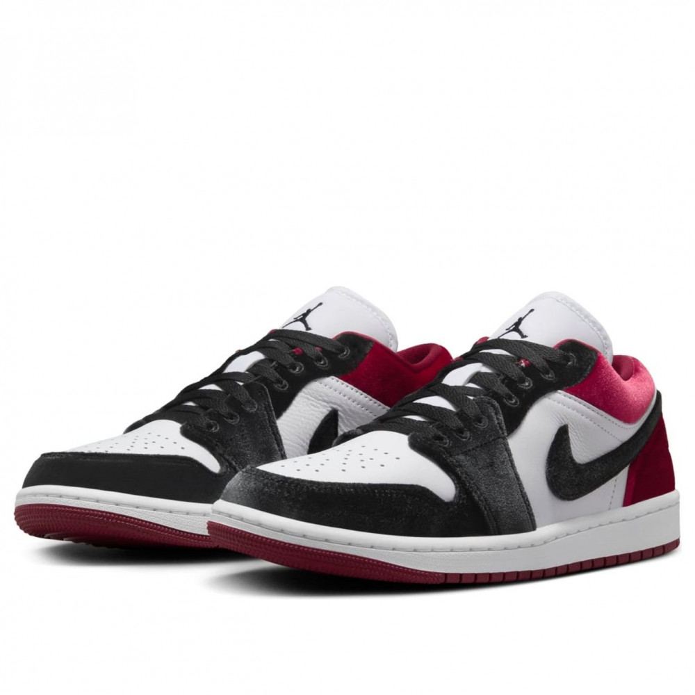 (WMNS) Air Jordan 1 Low SE Velvet Black Toe FZ3242-001 (WMNS) Air Jordan 1 Low SE Velvet Black Toe FZ3242-001