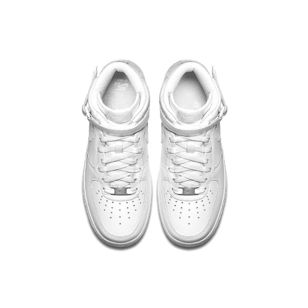 (WMNS) Nike Air Force 1 Mid 07 Leather  Triple White  366731-100