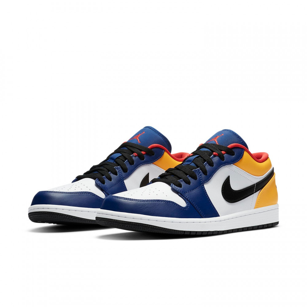 Air Jordan 1 Low  White Deep Royal Blue  553558-123