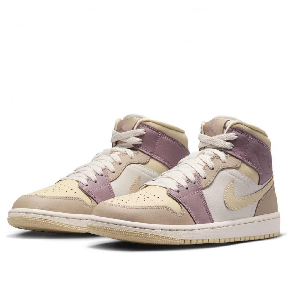 (WMNS) Air Jordan 1 Mid  Light Orewood Brown Taupe Grey  HV2370-100