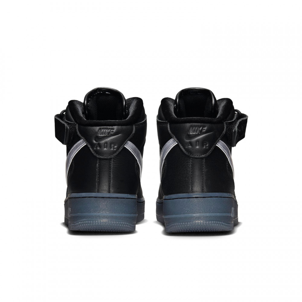 Nike Air Force 1 Mid Premium  Black Metallic Silver  DX3061-001