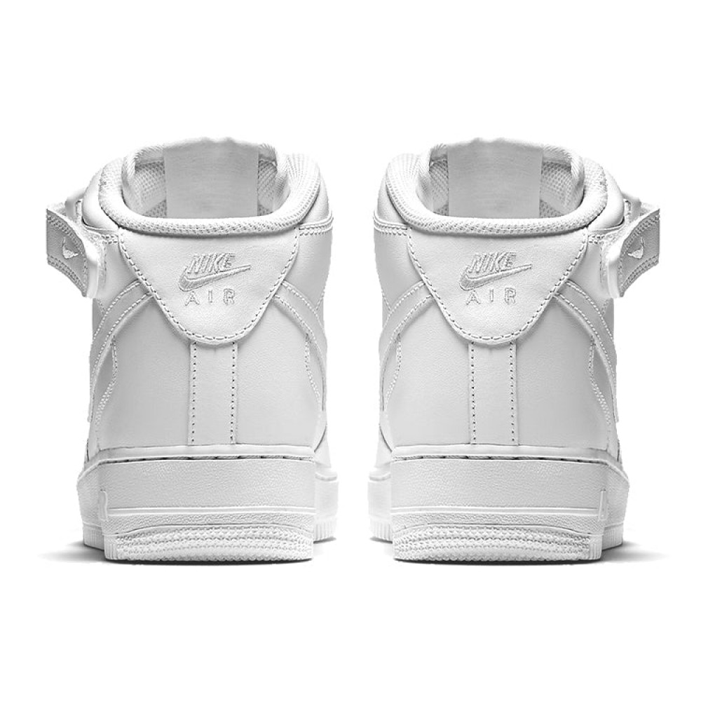(WMNS) Nike Air Force 1 Mid 07 Leather  Triple White  366731-100
