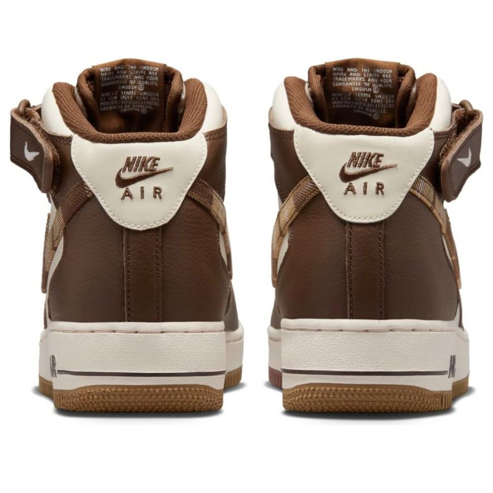Nike Air Force 1 Mid Brown Plaid DV0792-100 Nike Air Force 1 Mid Brown Plaid DV0792-100