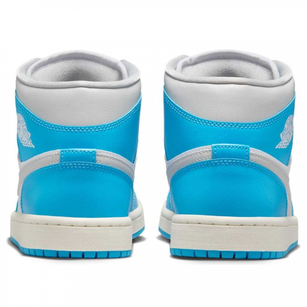 (WMNS) Air Jordan 1 Mid  Dark Powder Blue  BQ6472-400