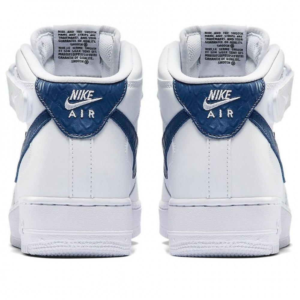 Nike Air Force 1 Mid 07 White Blue Legend 315123-125 Nike Air Force 1 Mid 07 White Blue Legend 315123-125